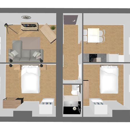 Suite Double Fabriques, 2 Bedrooms, Central, Parking Nearby, Self Checkin Nancy Ngoại thất bức ảnh